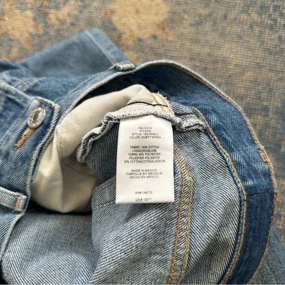 Re/Done Savi Tapered Jeans 28 - Picture 7 of 8